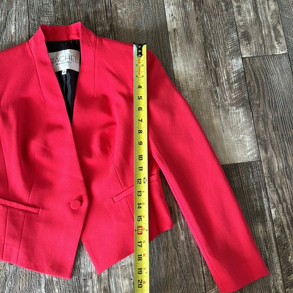 RACHEL, 🌟Rachel Roy WOMEN 🌟BEAUTIFUL RED🌟 BLAZER, SIZE 0 - Picture 10 of 13